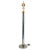 Vintage 1970s Mid-Century Italian Bicolor Chrome and Brass Tall Floor Lamp For Sale - Image 12 of 12