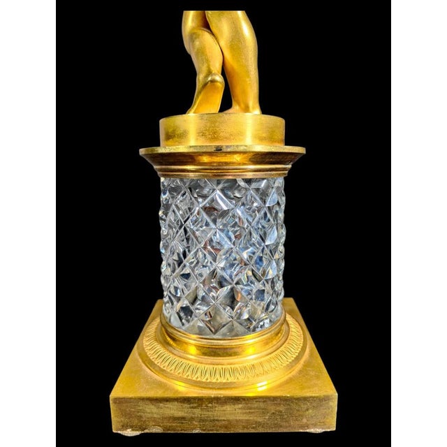 Baccarat Crystal and Gilt Bronze Figurine, 1830s For Sale - Image 13 of 16