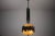 Brutalist Metal and Textured Amber Glass Pendant Lamp, Germany, 1970s For Sale - Image 4 of 12
