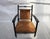Bobbin Lounge Chair Custom Upholstered in a Lee Jofa Fabric For Sale - Image 10 of 11