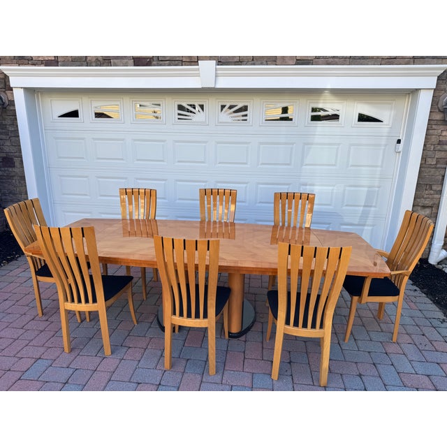 Mid-Century Modern Italian Excelsior Milano Dining Table & Chairs For Sale - Image 3 of 13