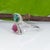 Toi Et Moi Pink & Indicolite Tourmaline Ring With Diamonds: 14k Gold, Pear Cut, Size 5.25 For Sale In Columbus - Image 6 of 9