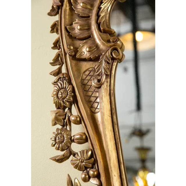 1930s Louis XV Style, Monumental Mirror, Giltwood, Mirror, 1930s For Sale - Image 5 of 8