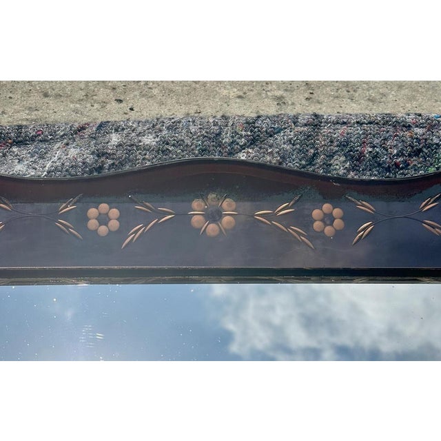 Art Deco Rose Glass Bevelled Venetian Flower Petal Mirror, 1930s For Sale - Image 4 of 18