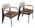 Pair of Vintage Art Deco Jean Prouvé Direction Armchairs W Shagreen Seats For Sale