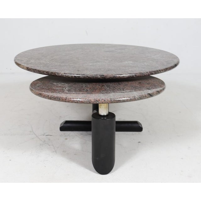 Sculptural Granite and Wood Coffee Table in the style of Up&Up, Italy, 1980s For Sale - Image 16 of 18