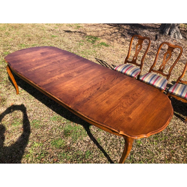 French Country Provincial Ethan Allen Dining Room Set - 9 ...