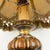 Vintage Italian Silk Lampshade Carved Wood Table Lamp, 1980s For Sale - Image 6 of 16