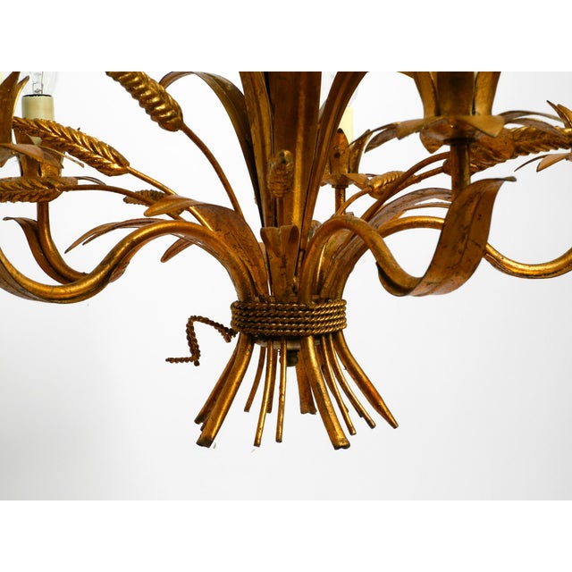 Vintage Gold-Plated Metal Chandelier from Hans Kögl, 1970s For Sale - Image 16 of 18