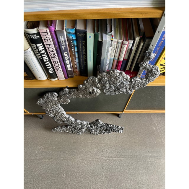1970s 1970s Brutalist Foundry Slag Metal Solid Ore Sculpture Object Postmodern Art For Sale - Image 5 of 12