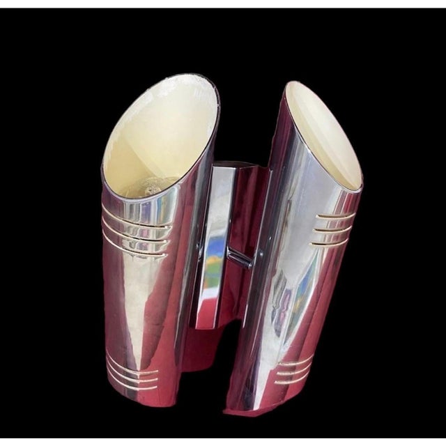 Wall Light with Chrome Double Tube from Raak, 1970s For Sale - Image 4 of 7