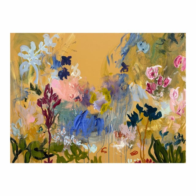 Abstract Ak Hardeman - Original Painting - Walnuts and Roses by the Creek For Sale - Image 3 of 5