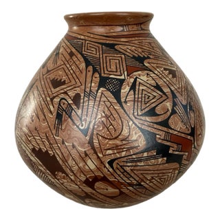 Vintage Mata Ortiz Ceramic Pot For Sale