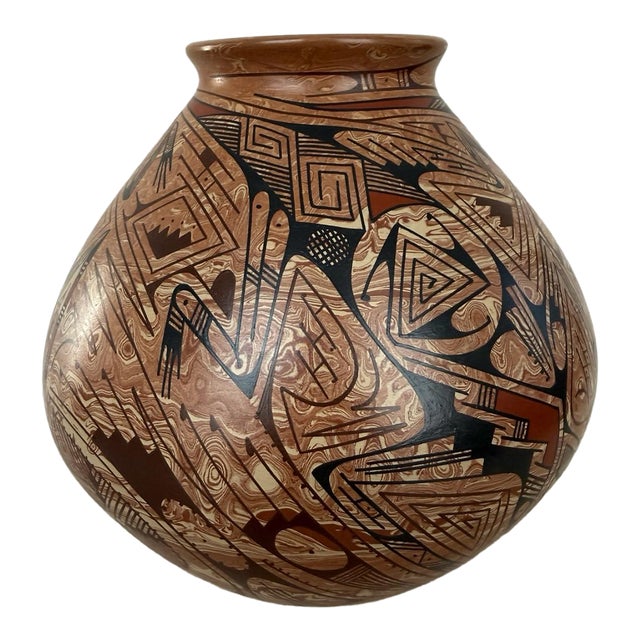 Vintage Mata Ortiz Ceramic Pot For Sale