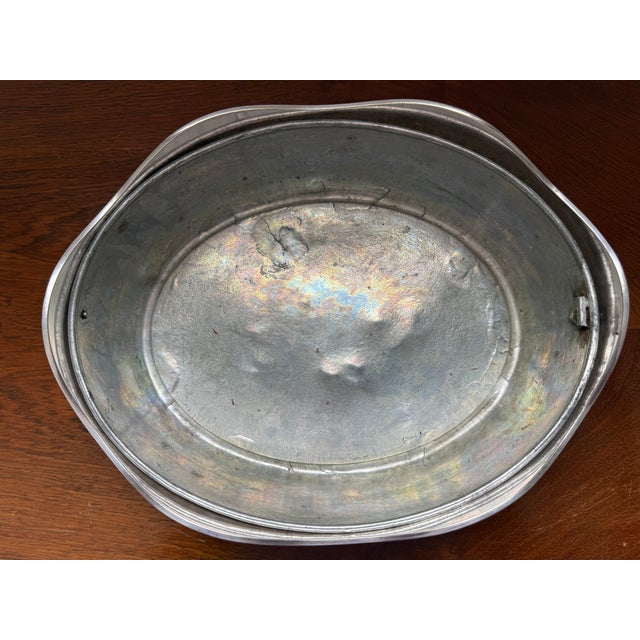 Gorham Silver Co. Antique Gorhan Silver Plated Centerpiece Flower Basket For Sale - Image 4 of 12