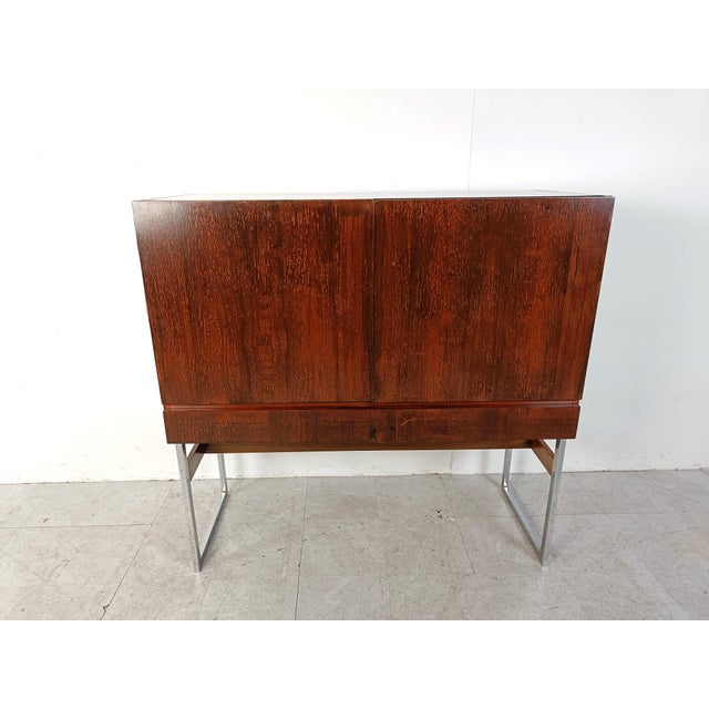 Wood Mid-Century Bar Cabinet, 1960s For Sale - Image 7 of 12