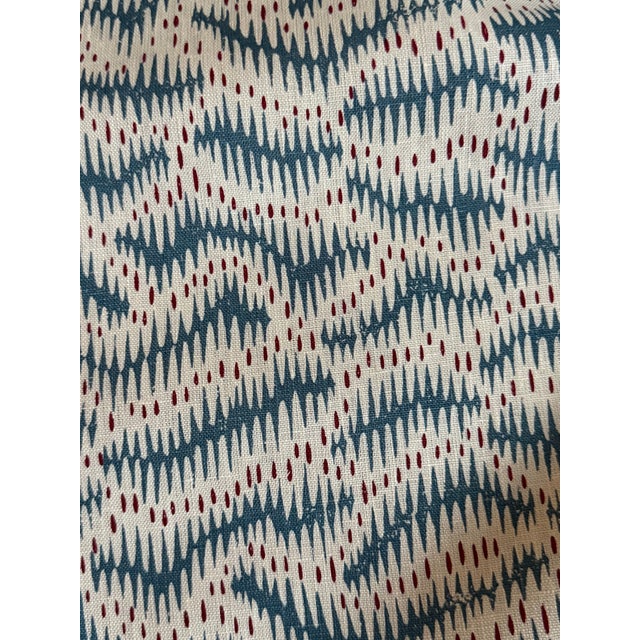 FLORA SOAMES fabric 5 5/8 yards Daphne's Feathers - Indigo SKU: FSPR-US/DAPF-03 Category: Textiles Width: 57.8" (Usable...