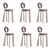 Mary Bar Chairs by Ottiu, Set of 6 For Sale