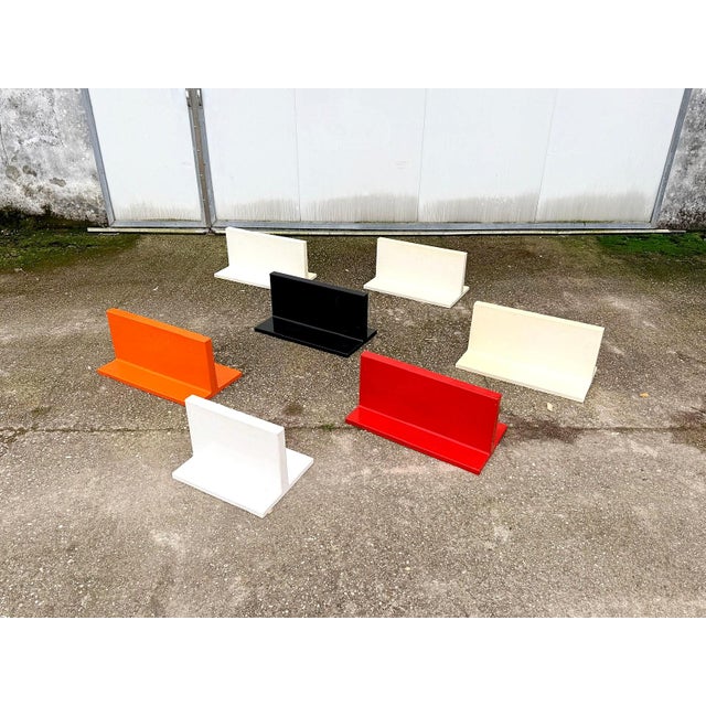 Red Shelves by Marcello Siard for Kartell, 1970, Set of 7 For Sale - Image 8 of 8