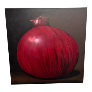 Pomegranate Contemporary Oil Painting by John Young For Sale