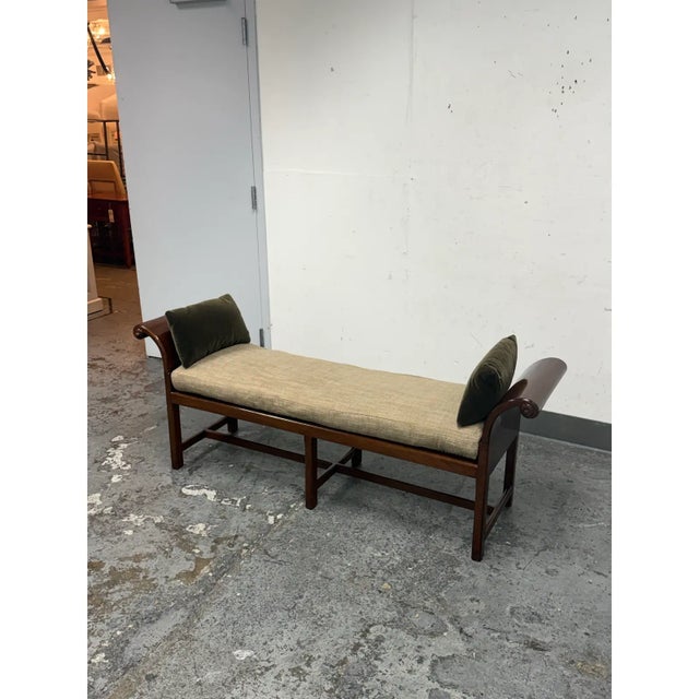 Wood Rose Tarlow Figaro Bench For Sale - Image 7 of 12