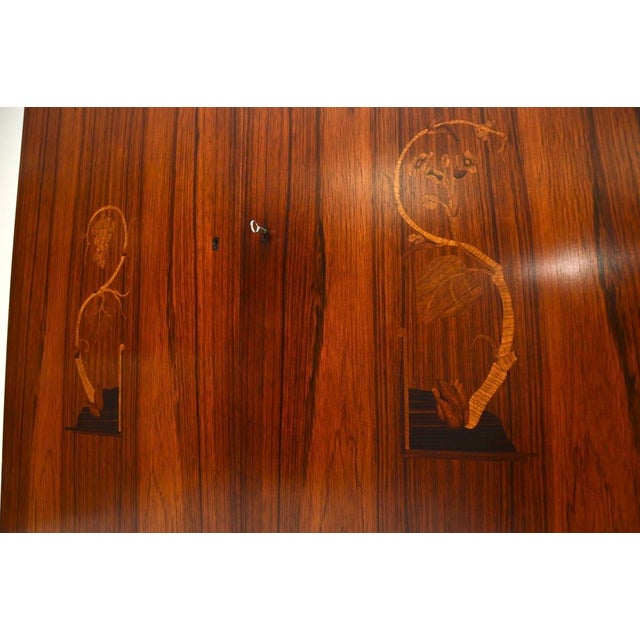 Vintage Swedish Inlaid Cabinet, 1930 For Sale - Image 9 of 11