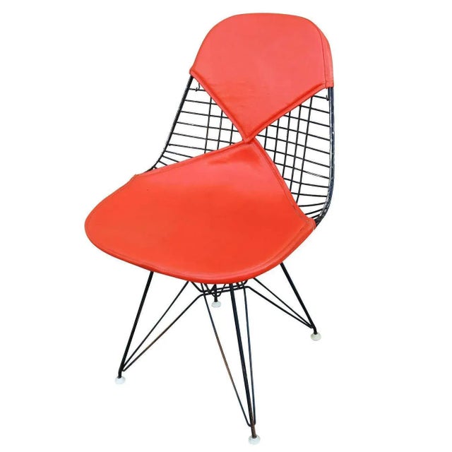 Charles Eames Orange Dkr Bikini Chair for Herman Miller, - Set of 4 For Sale In Los Angeles - Image 6 of 11