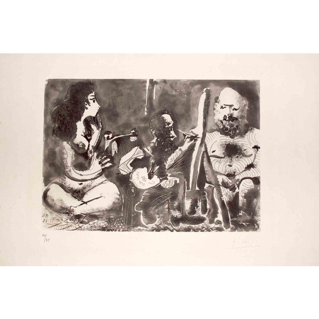 Pablo Picasso, Les Bleus de Barcelone, Etching, 1963 For Sale - Image 4 of 4