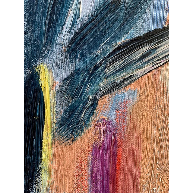 "Solid Ground" Contemporary Abstract Expressionist Oil Painting by Monica Shulman For Sale - Image 4 of 12