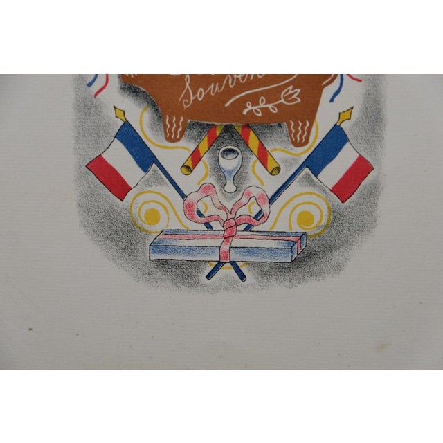 Lucien Boucher, Le cadeau souvenir, Lithograph For Sale - Image 4 of 6