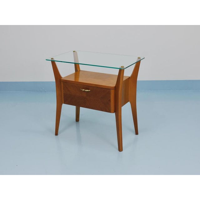 Maple and Walnut Nightstand by by Osvaldo Borsani for Gio Ponti, 1940s For Sale - Image 11 of 18