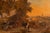 François Louis Fritz De Niederhäusern, Pastoral Scene at Sunset, Oil on Canvas For Sale - Image 3 of 10