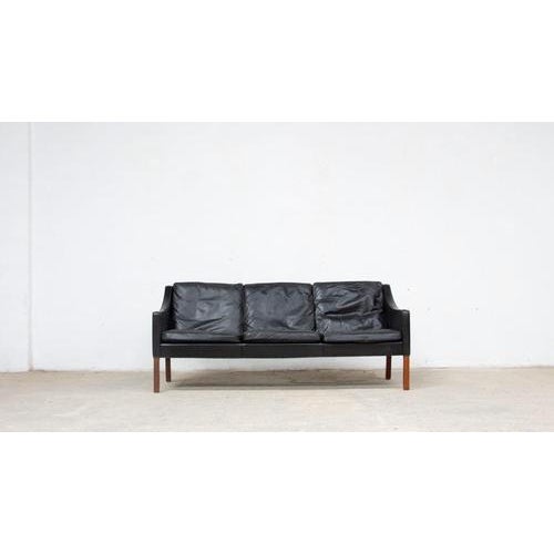 Model 2209 Sofa in Leather by Børge Mogensen for Fredericia, 1970s For Sale - Image 11 of 11