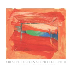 2002 Howard Hodgkin 'The Sky's The Limit' Abstract Red,Orange USA Serigraph