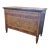 Lombard Louis XVI style chest of drawers in walnut, richly decorated with maple threads and inlays in different wood...