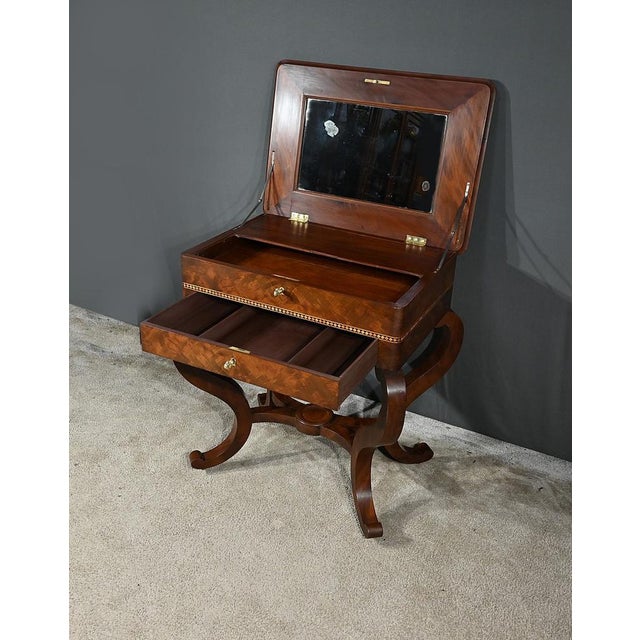 Burl Mahogany Dressing Table For Sale - Image 17 of 18