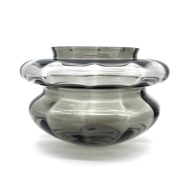 Large Space Age Smoked Glass and Chrome Ceiling Light from Hillebrand Leuchten, Germany, 1970s For Sale - Image 12 of 18