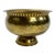 Vintage Hammered Brass Pedestal Bowl For Sale