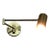 Modern Brass-Tone Swing Arm Wall Lamp For Sale