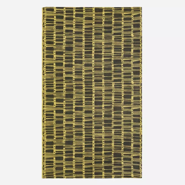 Textile Bjorn Engo Polynesia Norwegian Handprinted Tapestry For Sale - Image 7 of 7