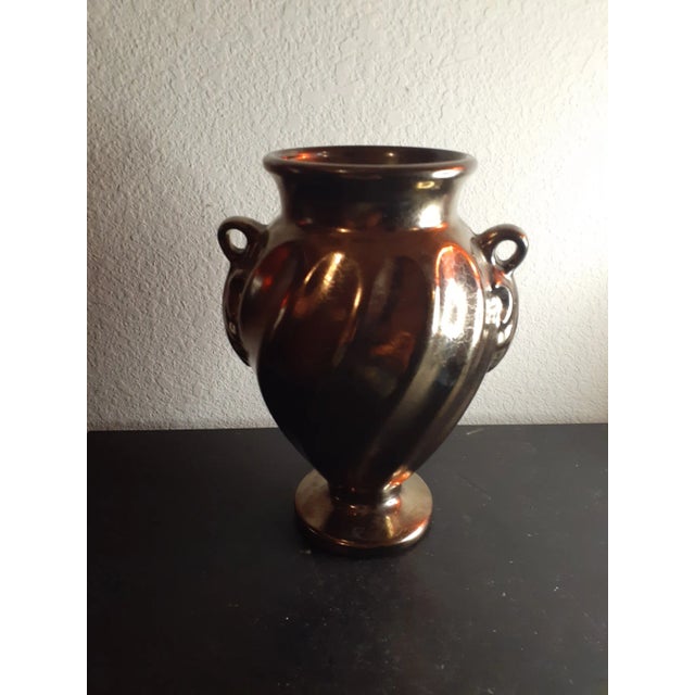 1990s Haeger Bronze Glaze Urn Vase For Sale - Image 4 of 8