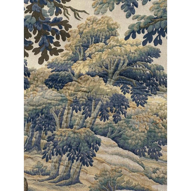 Vintage French Aubusson Style Jacquard Halluin Tapestry, 1960s For Sale - Image 17 of 18