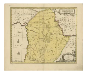 Hand-Colored Engraved Map of Syria from Valk & Schenk, Amsterdam, 1700