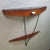 Black Wall-Mounted Console Table with Drawer in Mahogany and Black Glass, 1960s For Sale - Image 8 of 8