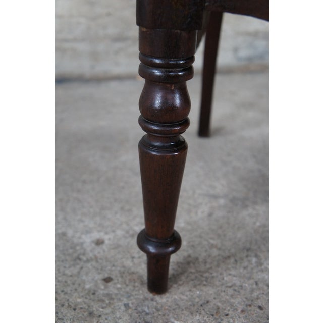 Antique Early 19th C. English Regency Mahogany Commode Arm Chair For Sale - Image 16 of 18