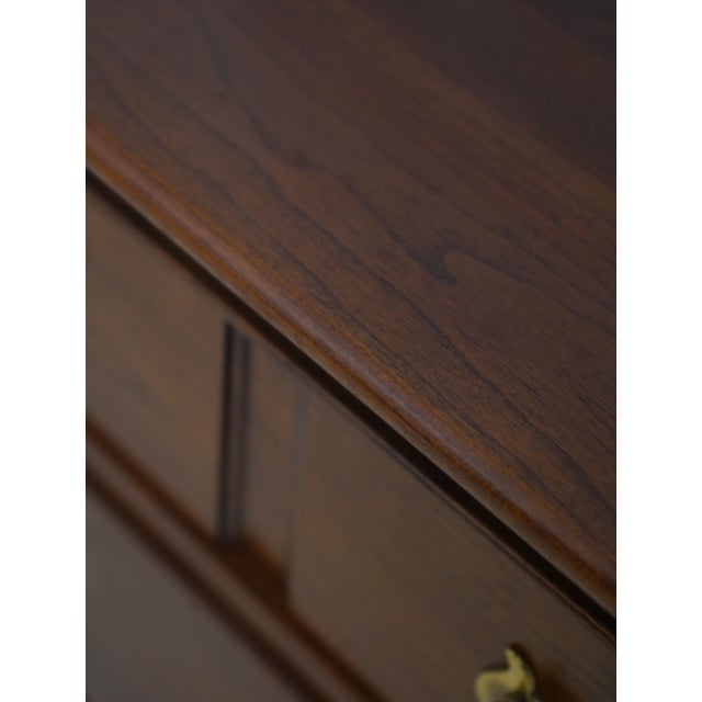 Stickley 3 Drawer Cherry Nightstand Chest For Sale - Image 11 of 18