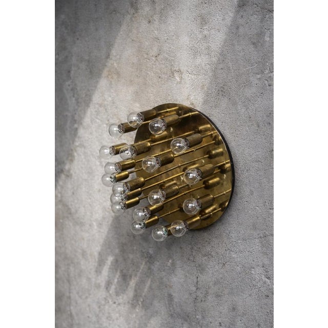 Mid-Century Modern German Atomic Brass Ceiling Lamp from Cosack Leuchten, 1960s For Sale - Image 14 of 18