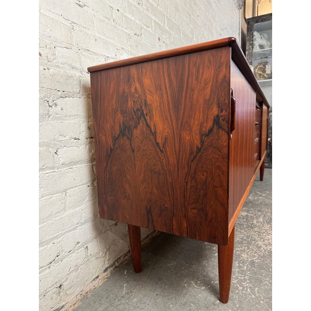 Brown Nils Jonsson 'Cortina' Rosewood Credenza for Troeds Bjärnum, 1960s, Denmark For Sale - Image 8 of 18