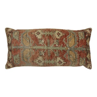Large Turkish Floor Size Rustic Geometric Pillow For Sale