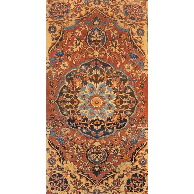 Traditional Antique Persian Tabriz Haji Jallili For Sale - Image 3 of 4